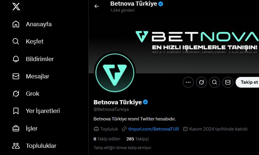 Betnova Twitter